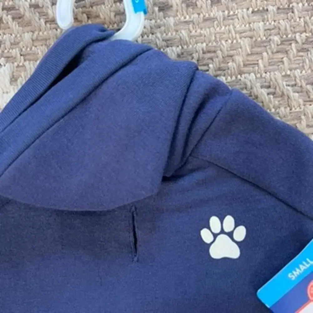 Top Paw dog hooded shirt Sz S